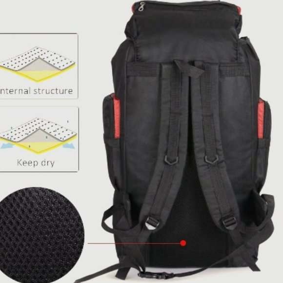 80L Outdoor Hiking Multi-compartment backpack - Picture 3 of 7